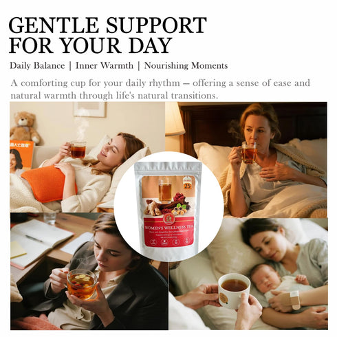 Harbique 25 250g Organic Ginger Goji Berry Tea Mama Flow Red Date (Jujube) Tea with Longan, Sweet & Spicy Flavor