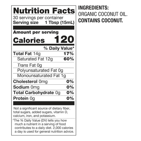 15.5 Oz BetterBody Foods Organic Unrefined Coconut Oil - Hair & Skin Moisturizer, Baking & Cooking Oil - Light Aroma
