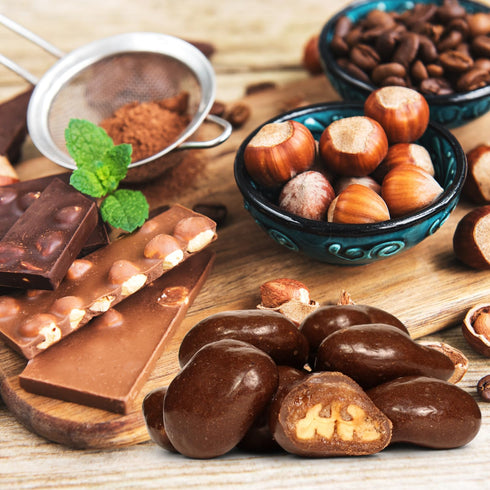2 lbs Milk Chocolate Toffee Coated Pecans by It's Delish, Bulk Bag | Milk Chocolate Covered Candy Nuts Bulk Pecans