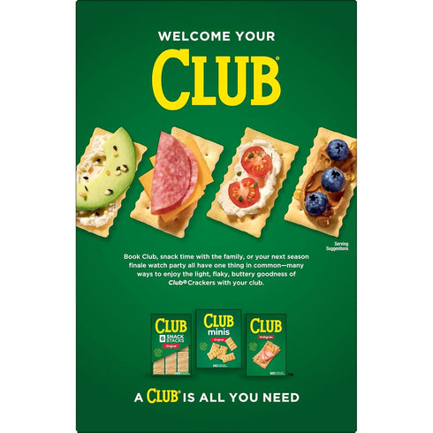 (12 Club Crackers, Lunch Snacks, Snack Crackers, Original Boxes)