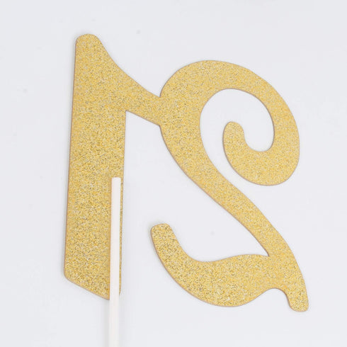 Number 21 Cake Topper - Happy 21th Birthday or Anniversary Party Decoration Supplies