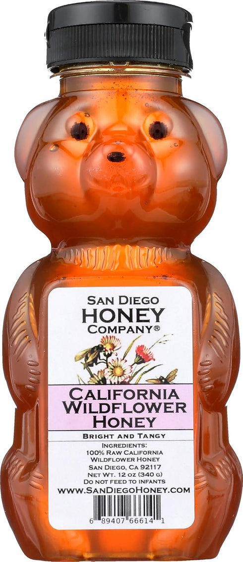 CALIFORNIA WILDFLOWER HONEY by San Diego Honey Company - 12 oz Honey