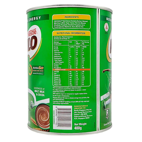 Nestle 400g Milo Chocolate Malt Beverage Mix