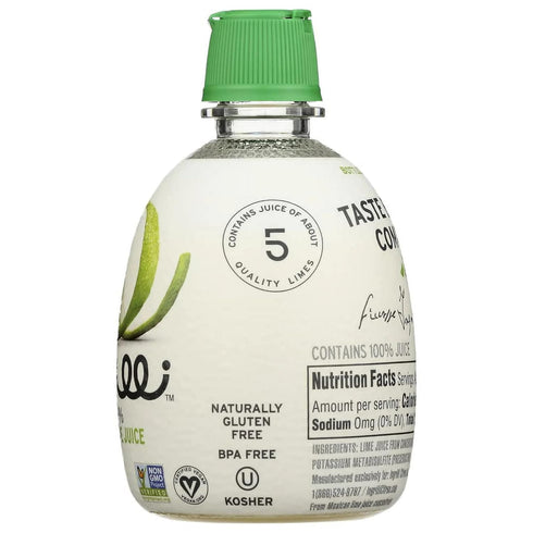 Ingrilli 100% 4 Oz (Pack 24) Lime Juice from Concentrate, Fl Squeeze Bottles