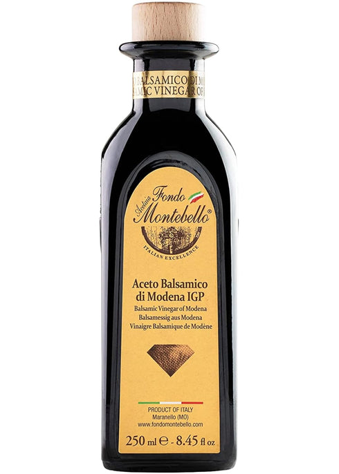 Balsamic Vinegar of Modena 8.45 fl.oz. (250ml), FONDO MONTEBELLO IGP-Certified, Dense and