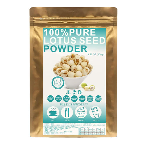 Plant Gift 100% Pure Lotus Seed Powder Lotus Seed Flour, for Drinks, Adds Flavor