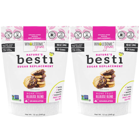Wholesome Yum Besti Natural Sugar Substitute - Keto Granulated Monk Fruit Sweetener