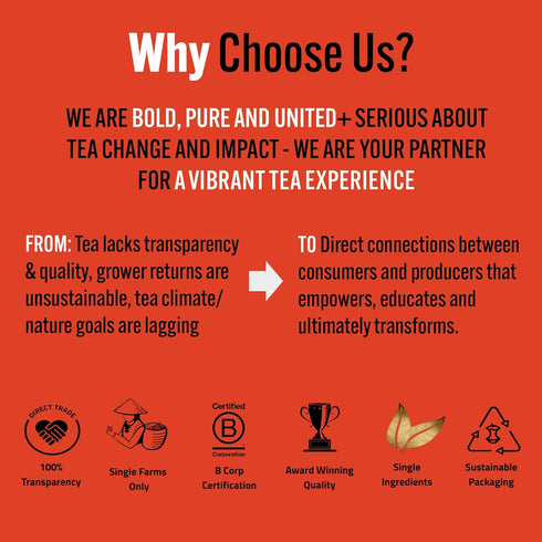 Tea Rebellion 25g Kumari Gold Organic Black Tea, High Mountain Loose Leaf, Healthy Tea for Everyday Use