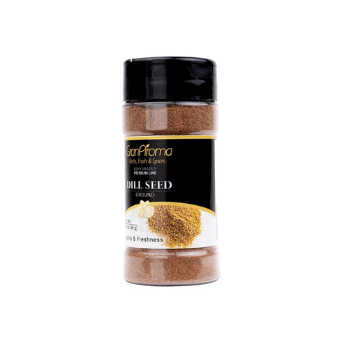 (2.4 GranAroma Ground Dill Seed, Aromatic Herb, Seasoning for Pickles, Salads, and Seafood Dishes Ounce)