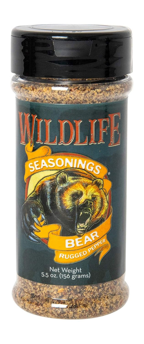 Wildlife Seasonings Bear Rugged Pepper Blend - Bold 7 Pepper Steak Seasoning