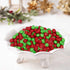 Buha Sweets 2 Bulk Christmas Peanut Butter Chocolate Candy Pound - Red & Green Candy Coated Peanut Butter Filled Milk