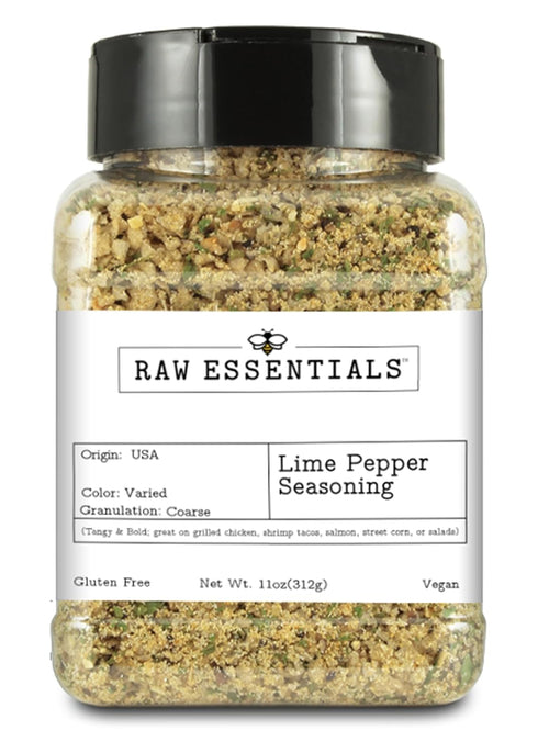 Raw Essentials Lime Pepper Tangy and Bold Pepper Fajita Blend Delicious on