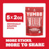 Summer 2 oz 5 Count Pack YUMBO Original Sausage Sticks, High Protein Snacks, Gluten-Free, Low Carb, Keto, Ready-to-Eat