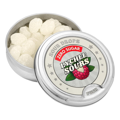 3 Pack Sour Drops | Zero Sugar Sour Candy | Tangerine, Lychee, Blue Raspberry | | No Artificial Dyes or Sweeteners