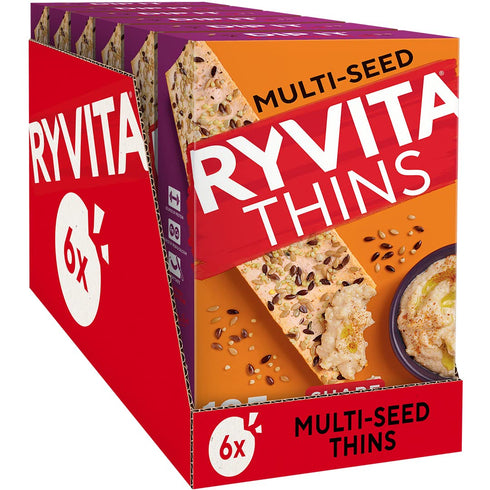 Ryvita Thins Multi-Seed Flatbreads, 125 g