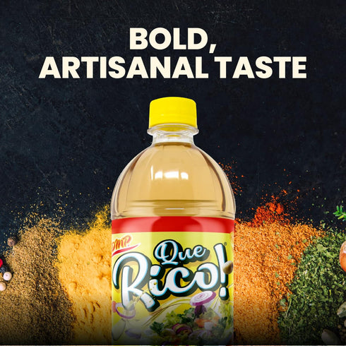 24 Oz, 6-Pack De Mi Pais Seasoned Vinegar Que Rico! Perfect Pantry Staple for Enhancing Flavors in Salads, Marinades