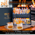 SET, 100% (70 8 Cocktail Garnish, PREMIUM GIFT with COCKTAIL PICKS I Natural Dehydrated fruits I Home Bar, Barware