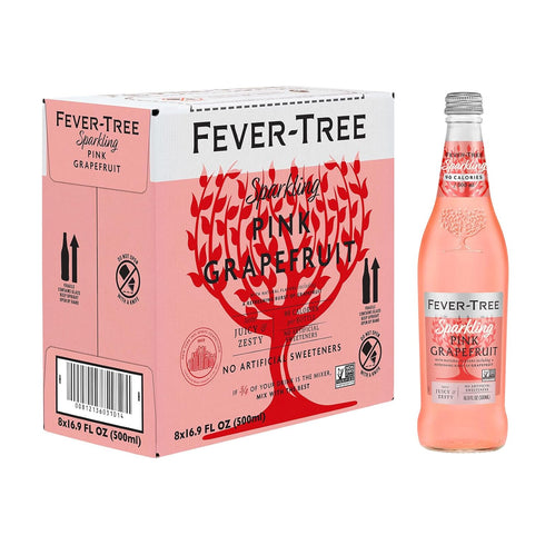 Fever-Tree Sparkling Pink Grapefruit - Premium Quality Mixer - Refreshing Beverage for