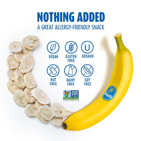 2 Oz (Pack 8), 100% Brothers All Natural Freeze Dried Fruit Crisps, Chiquita Banana, of Made with Fruit, Gluten Free