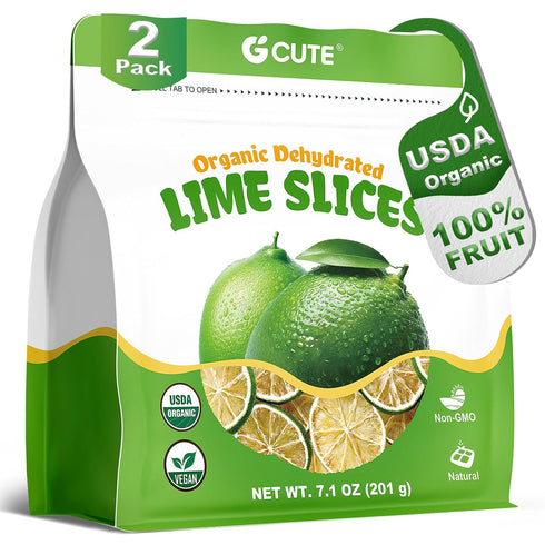 Organic Dehydrated Limes Slices 7.1 Oz | Natural & No Additives No