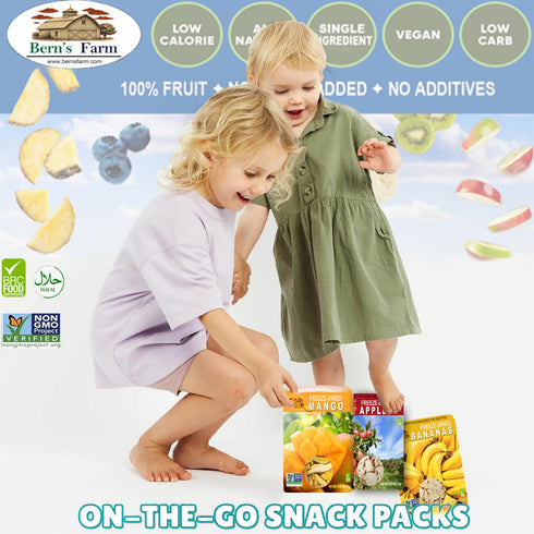 (2.0 OZ, Freeze-Dried Banana Chips Healthy, Gluten-Free, No Sugar Added, Crispy & Delicious Fruit Snacks for Kids