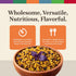 6.6 oz Harran Natural Whole Grain Bulgur Pilaf, High Protein, Lentil Turmeric with Red Basil, Ready to Eat Healthy