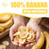 Egcina 12oz (340g) 100% Freeze Dried Bananas Crispy Banana Chips, Lightly Sweet, Real Fruit Snack Resealable Bag