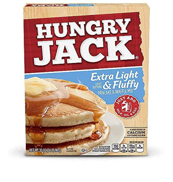 Hungry Jack Extra Light & Fluffy Pancake and Waffle Mix, 32 Ounce