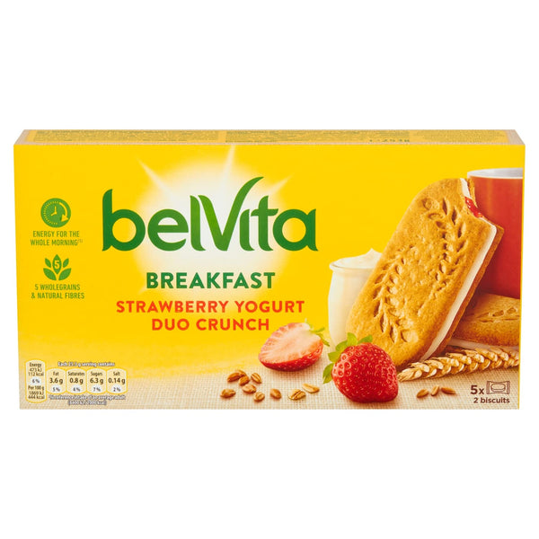 Kraft Belvita Strawberry Yogurt Crunch Pack of 8 (8 Boxes of 5