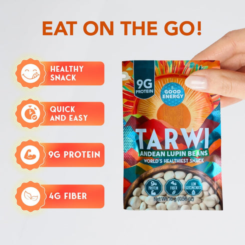 It's Good Energy 1 2 9 PACK Tarwi (Chocho) Snack | Naturally Activates Body's Glp Response | High Protein | High Fiber