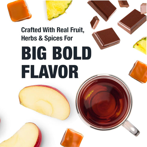 140-200 16 oz Tiesta Tea - Brownie Batter, Loose Leaf, Chocolate Caramel Herbal Tea, Non-Caffeinated Blend, Make Hot
