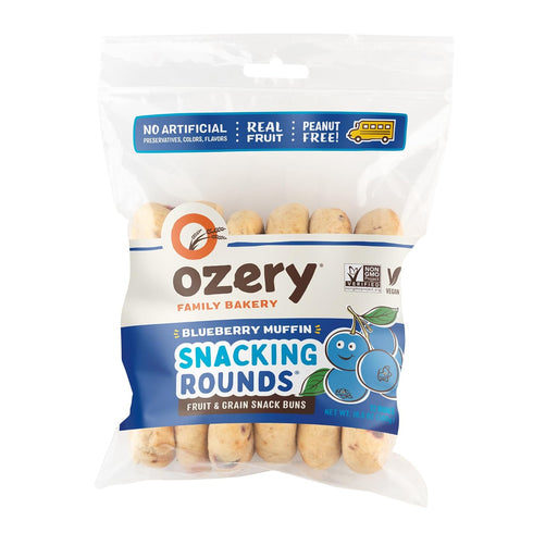 Ozery Bakery Blueberry Muffin Snacking Rounds, Allergen Free, Vegan, Made with Real