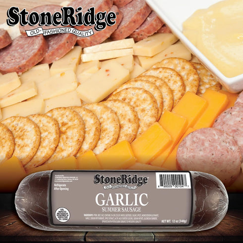 Summer 12 oz, 4 Pack StoneRidge Old Fashioned Sausage, GARLIC