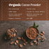 35oz. NaturaleBio Cacao Powder Organic Unsweetened, Non-Alkalized and Pure. Cocoa Powder Substitute with Rich Dark