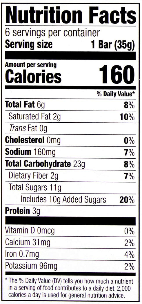 1.2 Oz, 6 Count (Pack 2) Amazon Brand - Happy Belly Sweet & Salty, Almond Granola Bars