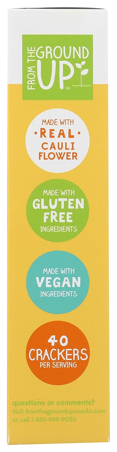From The Ground Up Cauliflower Crackers Sea Salt - 4 Ounce