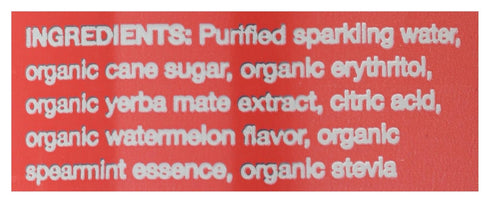 16 Clean Cause Organic Sparkling Watermelon Mint Yerba Mate, FZ