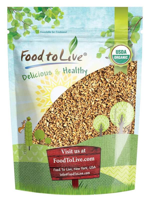 Food to Live Organic Oat Groats, 1 Pound 100% Whole Grain, Non-GMO