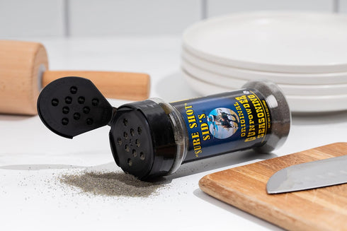 Sure Shot Sid’s Gunpowder Seasoning - Famous BBQ Rub Powder for Beef, Steak, All-Purpose Seasoning Blend