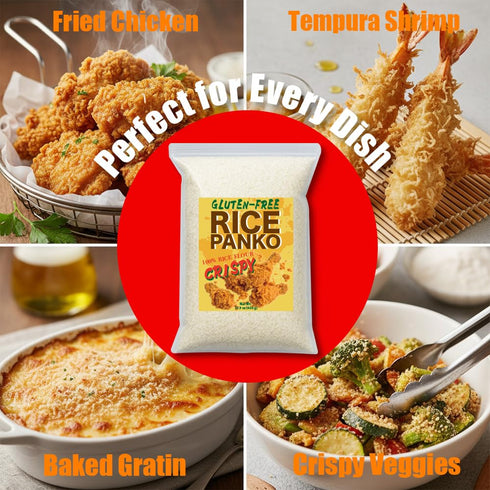 Store (100%), 15.9 oz (450g) Gluten-Free & Wheat-Free Rice Flour Panko Made from Japanese Rice, Single Ingredient Light