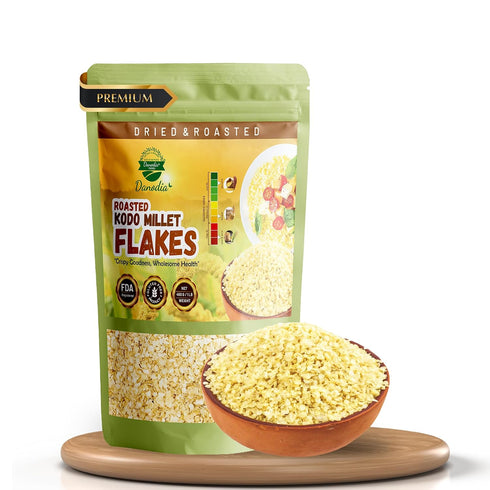 Danodia Foods Kodo Millet Flakes (450g/17oz) | Roasted & Ready-to-Eat | Ideal