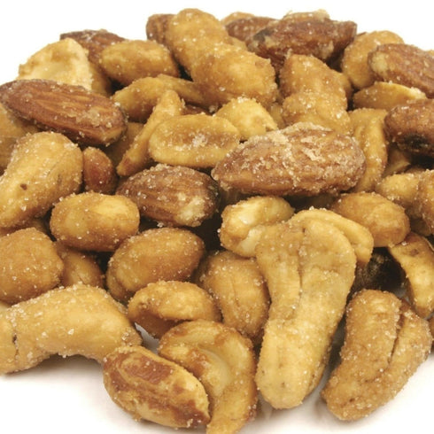 1 LB Honey Roasted Peanuts, Cashews, & Almond Mix - Container