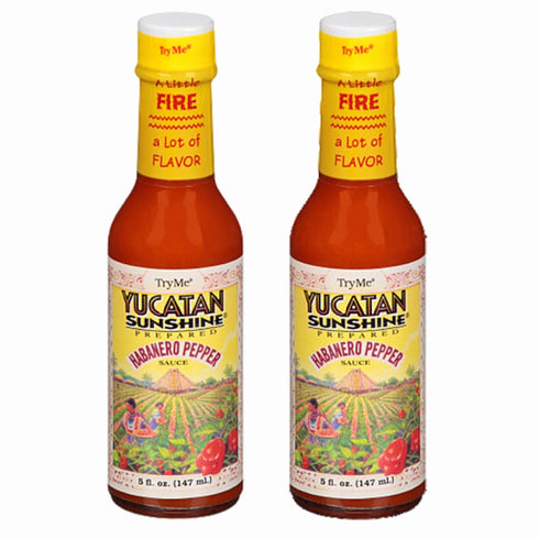 Try Me Yucatan Sunshine Habanero Pepper Sauce - 5oz Bottle (Pack of 2)