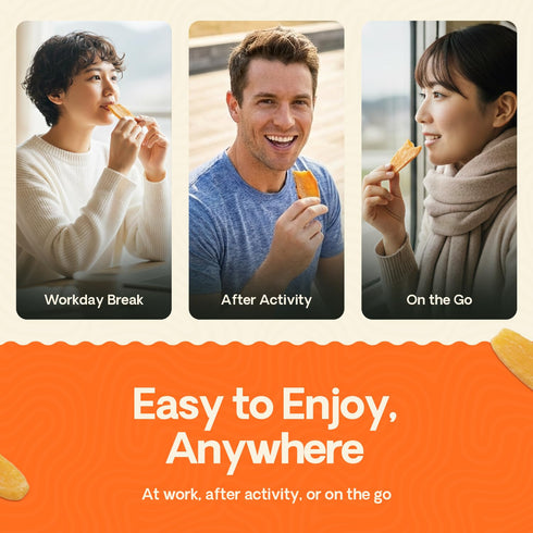 HOSHIMO 100% 10.6 oz Japanese Dried Sweet Potato Snack, No Added Sugar, High Fiber, Gluten Free, Natural, Low GI