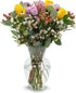 Stargazer Barn Blooming Cheer Bouquet with Vase Mothers Day Flowers for Mom