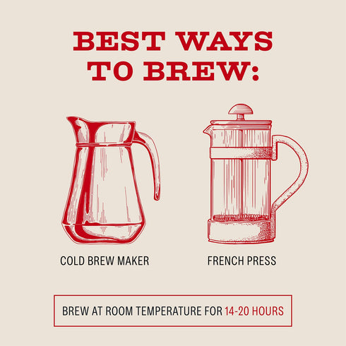100% 2 LB Bizzy Organic Cold Brew Coffee | Smooth & Sweet Blend | Coarse Ground Coffee | Medium Roast | Micro Sifted |