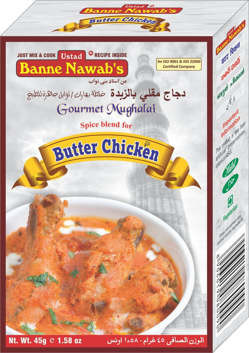 Ustad Banne Nawab's Banne Nawab Ethinic Hyderabadi Butter Chicken Masala(1.58oz., 45g