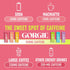 (2 Packs 12) GORGIE Variety - Tropical Variety Bundle, Sugar-Free Natural Energy Drink Sparkling, Healthy Energy Drinks