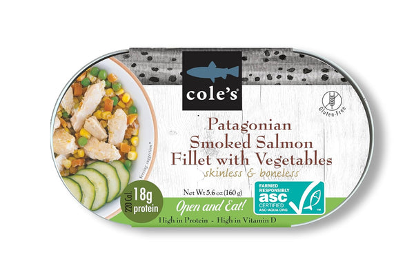 COLES - Patagonian Smoked Salmon Fillet with Vegetables| Ready to Eat Meal