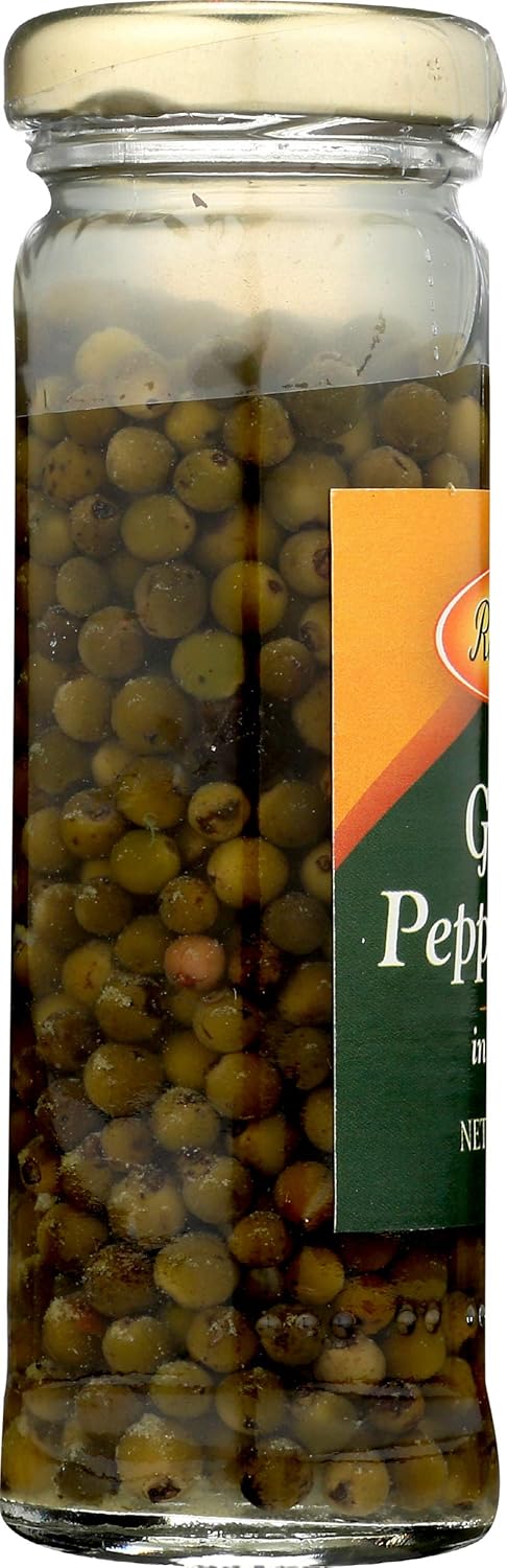 3.55 oz Roland Foods Green Peppercorns in Vinegar, Specialty Imported Food, fl